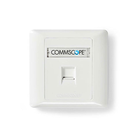 Commscope 1 Port Cat6 Face Plate Netwotking Socket