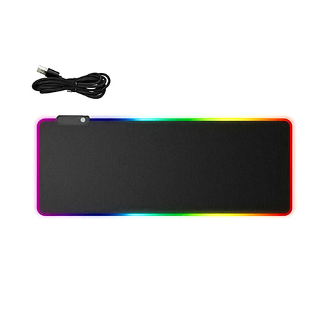 Rgb Gaming Mouse Pad Large (800×300×4mm) Led Mousepad With Non-slip Rubber Base Soft Pad