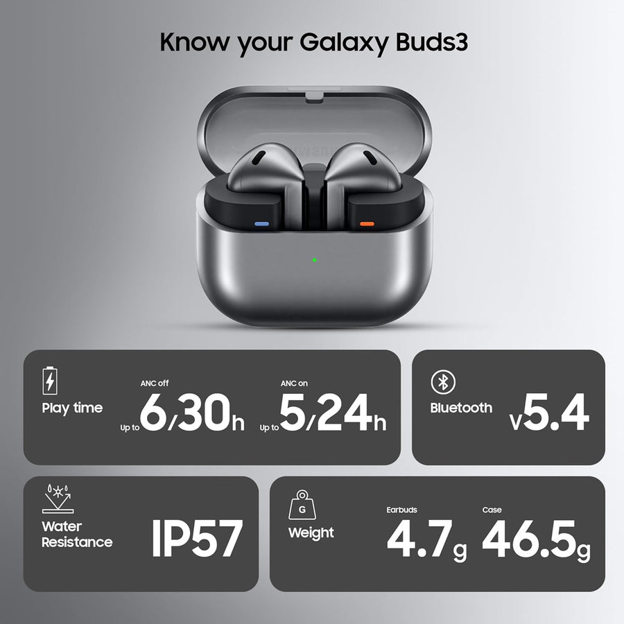 Samsung Galaxy Buds3 R530 Wireless Charging Earbuds Black
