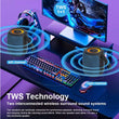 Kisonli Q26 10w Bt/fm/usb/tf/tws/rgb Bluetooth With Horn Small Speaker
