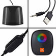 Kisonli X11 Rgb Gamer Pc Mini Usb Speaker With 6w Power