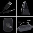 Kisonli Ks-09 Fashionable 2 Inch Audio Speakers For Pc Or Laptop