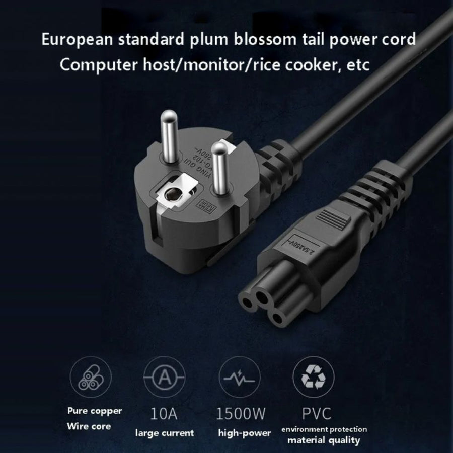 Imported Power Cable For Laptop 1.5m