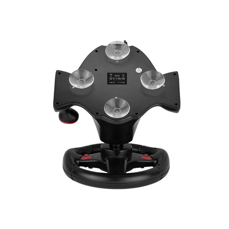 Xtrike Me Gp-903 Racing Wheel With Dual Vibration Motors Realistic Gaming Experience