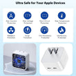 Iphone 14 Pro 2 Pin (us Pin) 50w Usb-c+c Power Adapter With Usb-c To Lightining Cable
