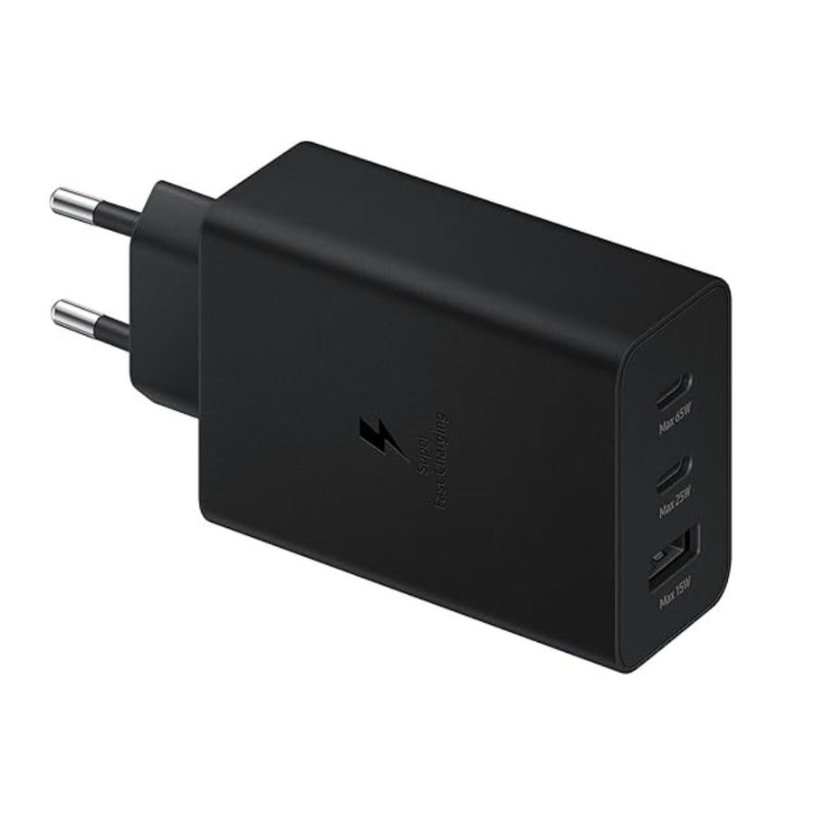 Samsung 65w Eu Pin Pd Power Adaptor Trio 2 Type-c & Usb-a Port
