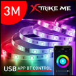 Xtrike Me Ht-5050-b3 Bluetooth V4.2 Rgb Led Strip With App Control