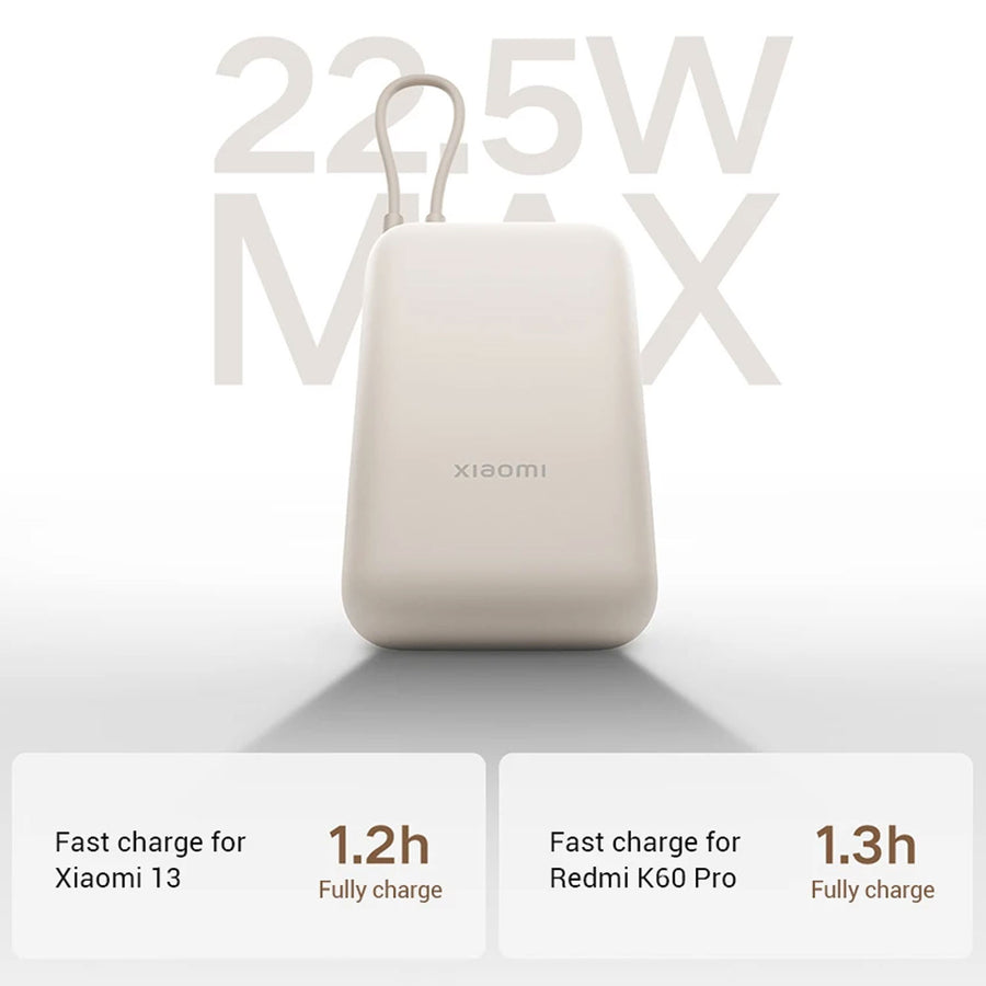 Mi Xiaomi Power Bank Pocket Edition 10000mah 22.5w Light Coffee Colour