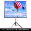 Projector Screen 72 Inch Tripod Portable 6x6 Feet 1:1MW Speed-X (FINE QUALITY)