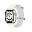 S100 Fendior Smart Watch Ultra 2 With 7 Straps 49mm With Silicon Watch Protector Case With Fitpro App Silver
