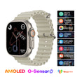 Hk10 Ultra 3 2.02 Amoled Display G-sensor Ai Features With Wearfit Pro App 2 Straps Silver