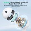 Joyroom-ew01 3.5mm Wired Series Half In-ear Wired Earphones White