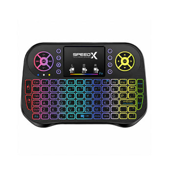 Speedx I10 Mini Wireless+bluetooth Touchpad 7 Color Backlit Light 2.4ghz