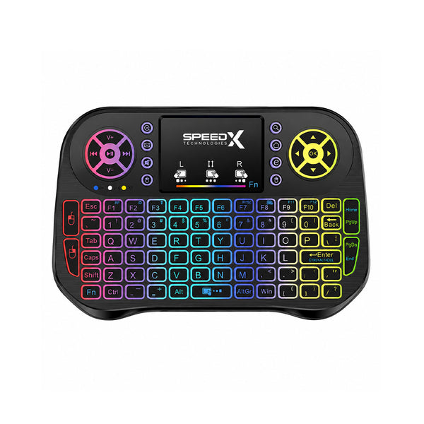 Speedx I10 Mini Wireless+bluetooth Touchpad 7 Color Backlit Light 2.4ghz