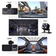 Y15 3-channels Wifi Dash Cam 1080p Hd Night Vision Reverse Camera With Parking Monitor
