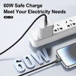 Aspor Ac-19 60w Type-c To Type-c Fast Charging Data Cable 1m