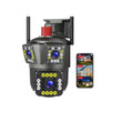 Speed-x (spz-803) 3 Camera Lens Wifi Outdoor 6mp Color Night Vision With V380 Pro App