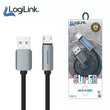 Logilink Usb To Micro Nylon Fast Charging Data Cable With Light 1m (1 Year Warranty)