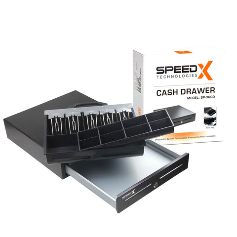 Speed-x Sp-360d 5 Bill 8 Coins High Temperature Paint Cash Drawer With Metal Tray 7.6kg Havey Duty