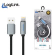 Logilink Usb To Lightning Nylon Fast Charging Data Cable 1m 1 Year Warranty Black
