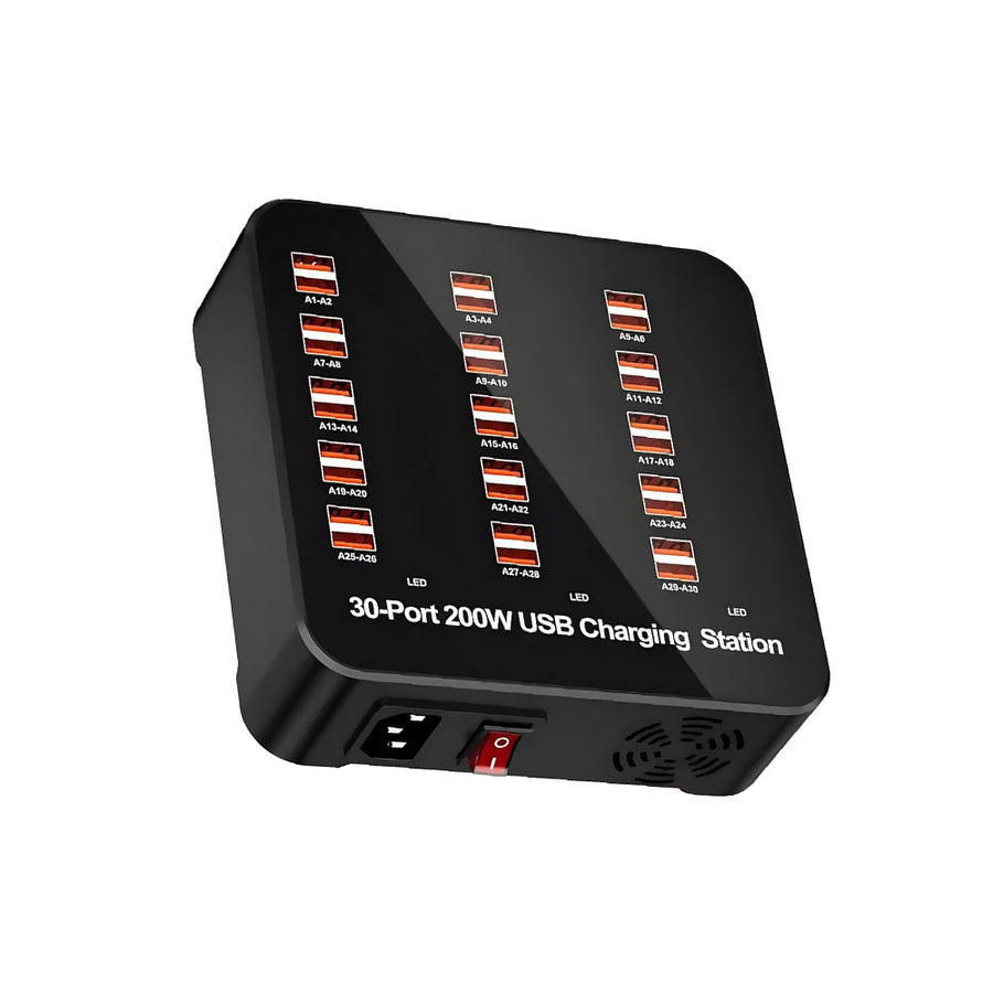 30 Port 200w Usb Fast Charging Station