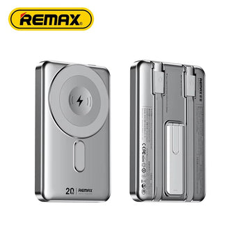 Remax Cx-2 10000mah 15w Wireless Power Bank With Stand Silver