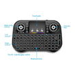 Speedx I10 Mini Wireless+bluetooth Touchpad 7 Color Backlit Light 2.4ghz