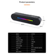 Kisonli Wireless Bluetooth Longbar Speaker Led-916