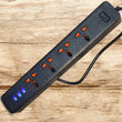 403puc Speed-x Premium Portable Power Strip 4socket+2usb+1type-c Port