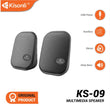 Kisonli Ks-09 Fashionable 2 Inch Audio Speakers For Pc Or Laptop