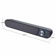 Kisonli I-580 Plus Home Theater Usb Soundbar Speaker System With Headset And Microphone Jack