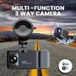 3 Channel K02 Dash Cam 2.5k 1080p With Builtin Gps Wifi
