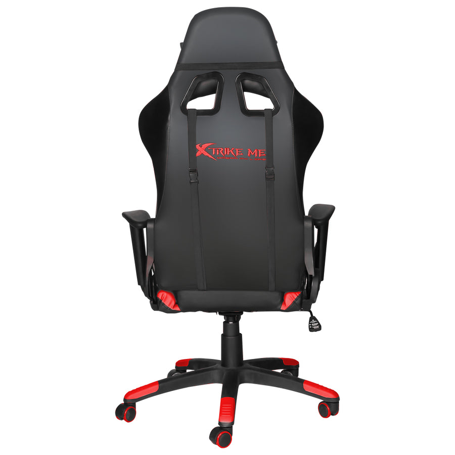 Xtrike Me Gc-905 Bk Ergonomic Adjustable Gaming Chair Caster Wheels Red