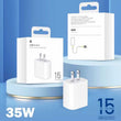 Iphone 15 Pro Max 2 Pin (us Pin) 35w Usb-c Power Adapter (without Packing)