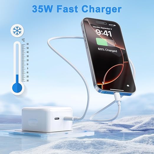 Iphone 2pd 35w Fast Charger Uk Pin With Cable