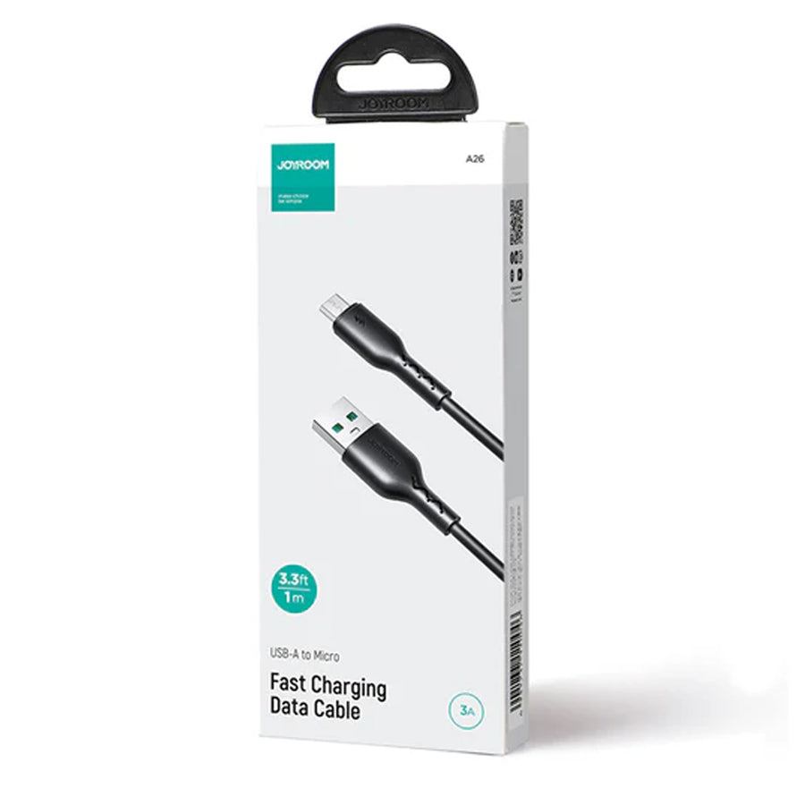 Joyroom (sa26-ac3) 3A USB-A To Type-C Fast Charging Data Cable 1M Black