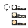 Neepho 33cm Led Soft Ring Light With 360 Rotating Pan Tilt