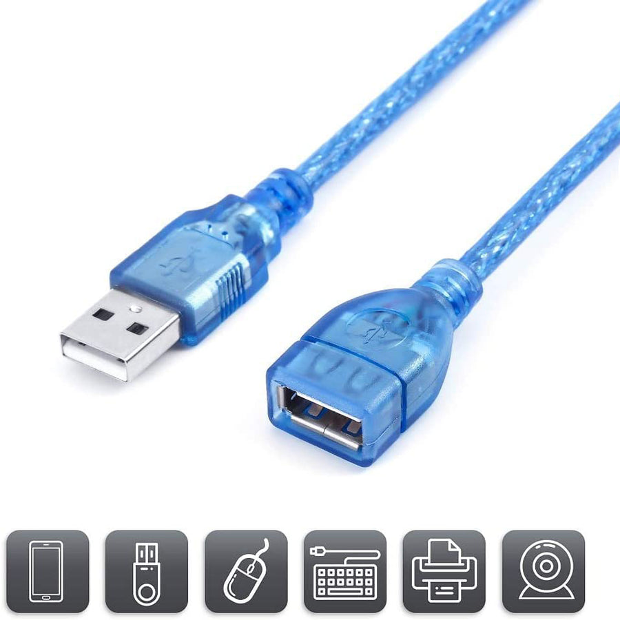 Usb Extension Male To Female 2.0 Crystal (imported Cable) 3m