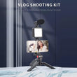 Ay-49 Video Making Kit Vlogging Tripod Triple Band Light