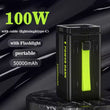 Faxite Y50 50000mah 22.5w Fast Charging Portable Power Bank With Led Light Black