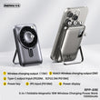 Remax Rpp-695 3 In 1 (15w M/w) 22.5w + Pd 20w Power Bank With Foldable Stand Grey