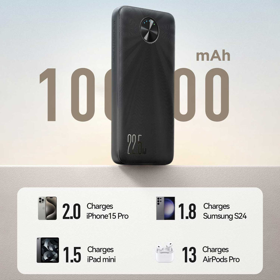 Joyroom Jr-pbf15 22.5w Led Fast Charging Power Bank 10000mah
