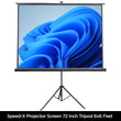 Projector Screen 72 Inch Tripod Portable 6x6 Feet 1:1MW Speed-X (FINE QUALITY)