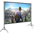 Projector Screen 150 Inch Tripod Potable Double Stand 8x10 Feet 4:3mw Speed-x