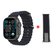 Hk10 Ultra 3 2.02 Amoled Display G-sensor Ai Features With Wearfit Pro App 2 Straps Black