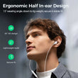 Joyroom-ew01 3.5mm Wired Series Half In-ear Wired Earphones White