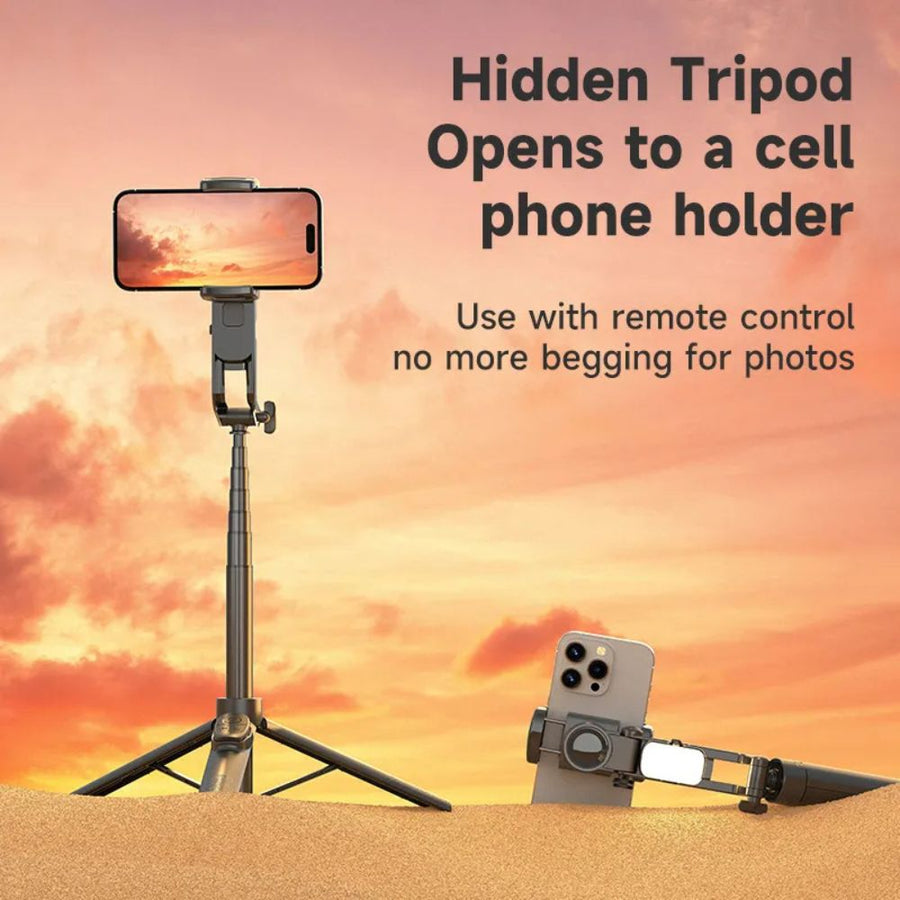 A8S Gimbal Stabilizer Tripod – 360° Rotation Stable Photography