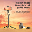 A8S Gimbal Stabilizer Tripod – 360° Rotation Stable Photography