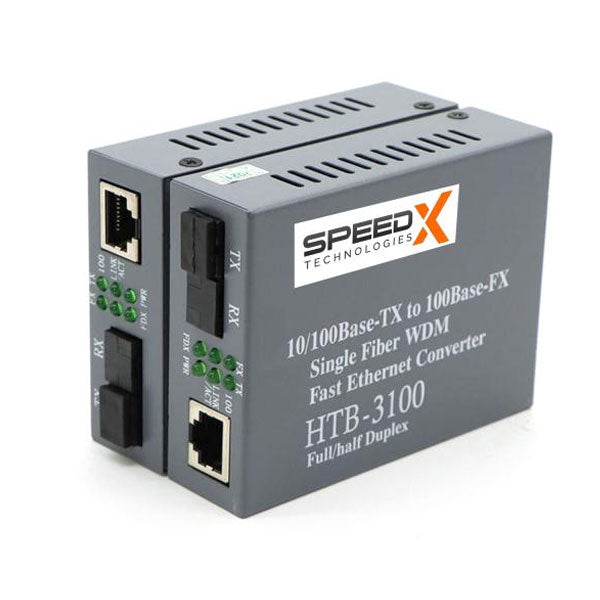 Speedx Htb-3100 Pro Netlink Ethernet Media Converter 10/100 Base