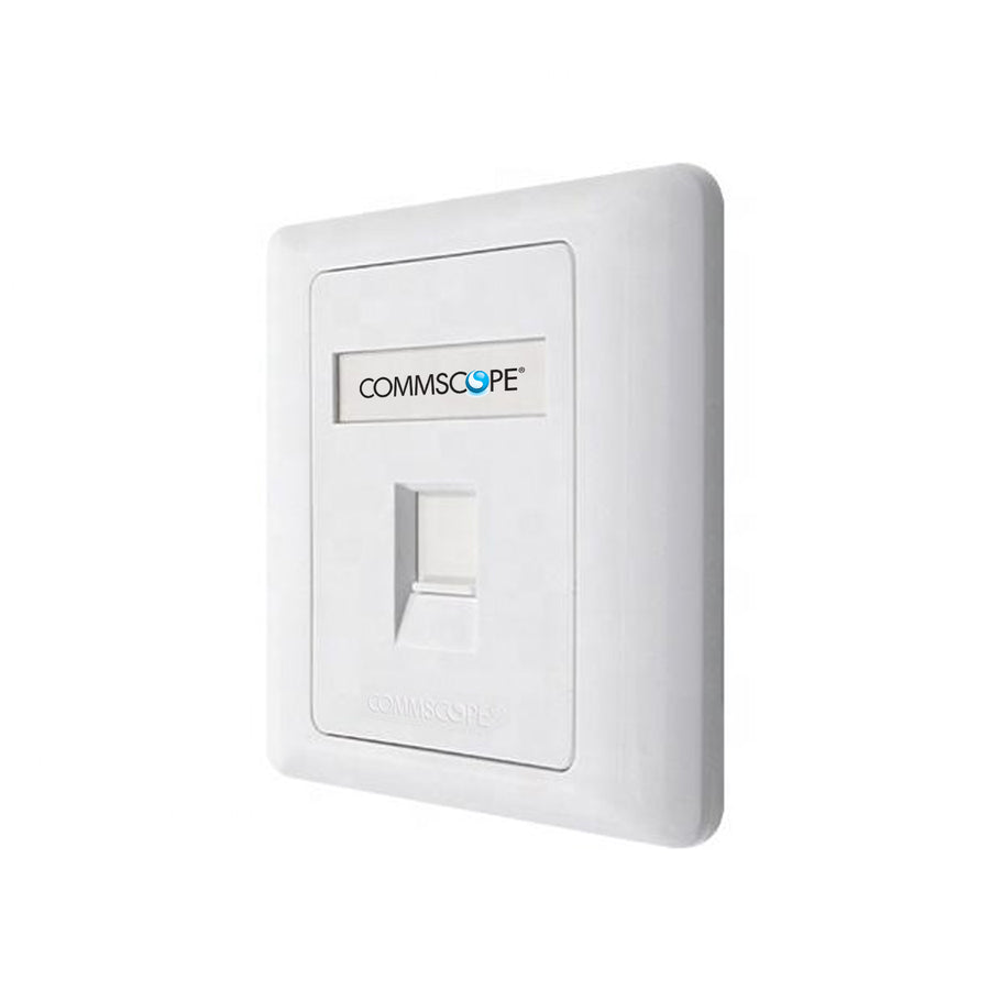 Commscope 1 Port Cat6 Face Plate Netwotking Socket